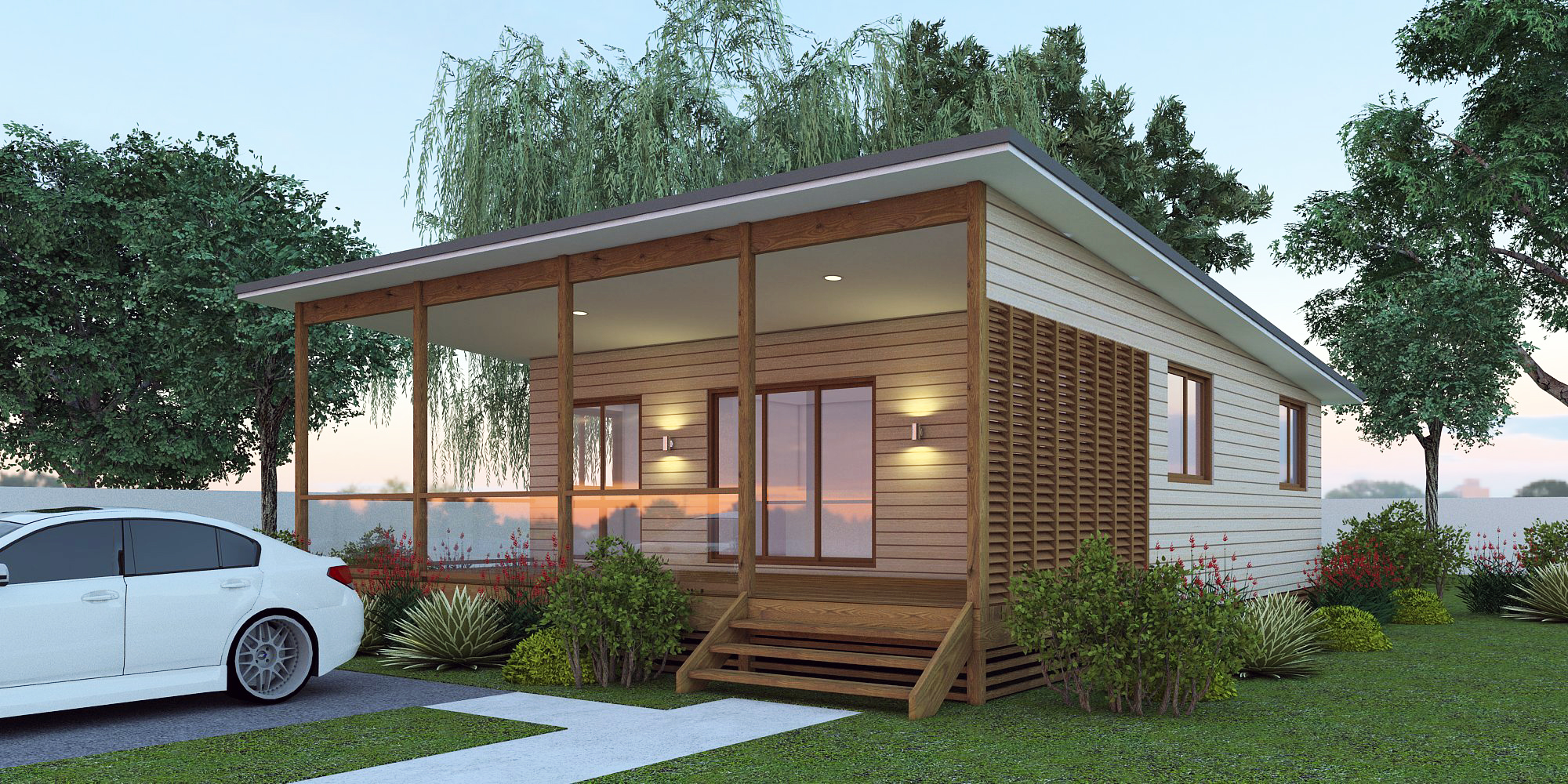 Custom granny flat under construction in Bundaberg with timber framing and local trades