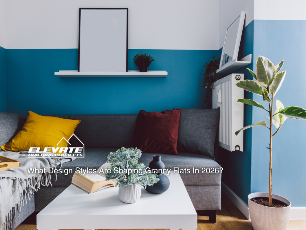 Modern granny flat interior showing a flexible lifestyle space designed for work and everyday living in 2026