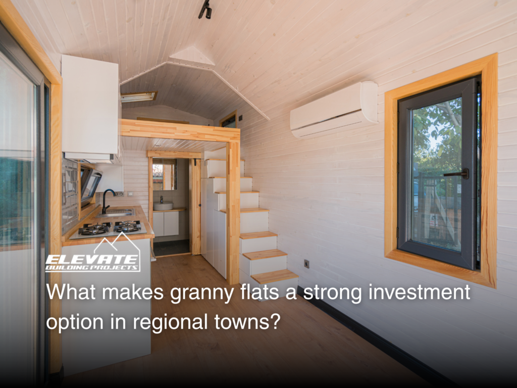 A new rental granny flat in white and gold interior design in Hervey Bay